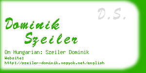 dominik szeiler business card